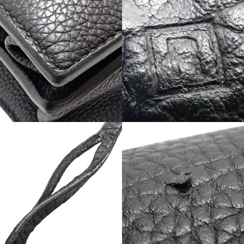 HERMES(エルメス) サックアデペッシュ38 ブラック黒 トゴ パラジウム