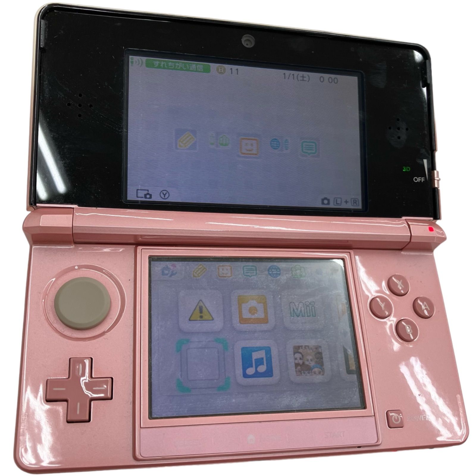 任天堂 Nintendo 3DS ミスティピンク CTR-001 動作確認済み - メルカリ 