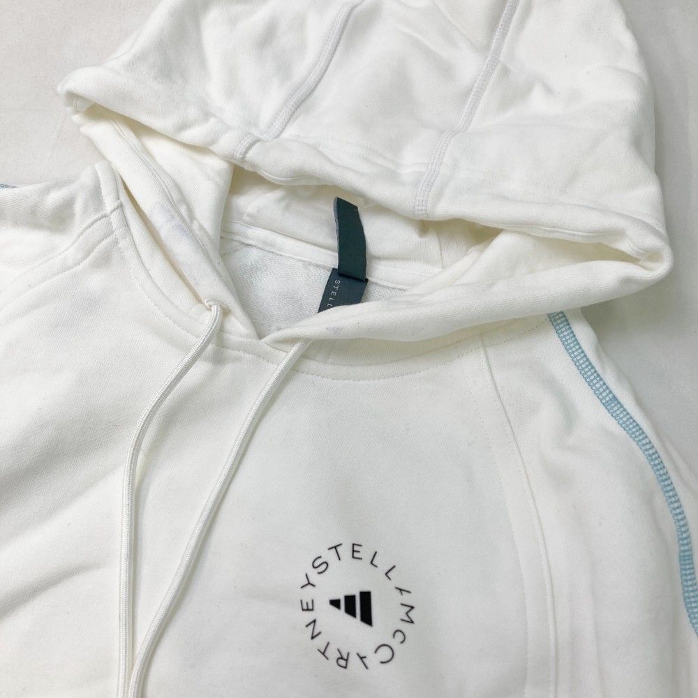 新品 L ステラマッカートニー パーカー HD0693 L 白 adidas by Stella McCartney アディダス バイ ステラ