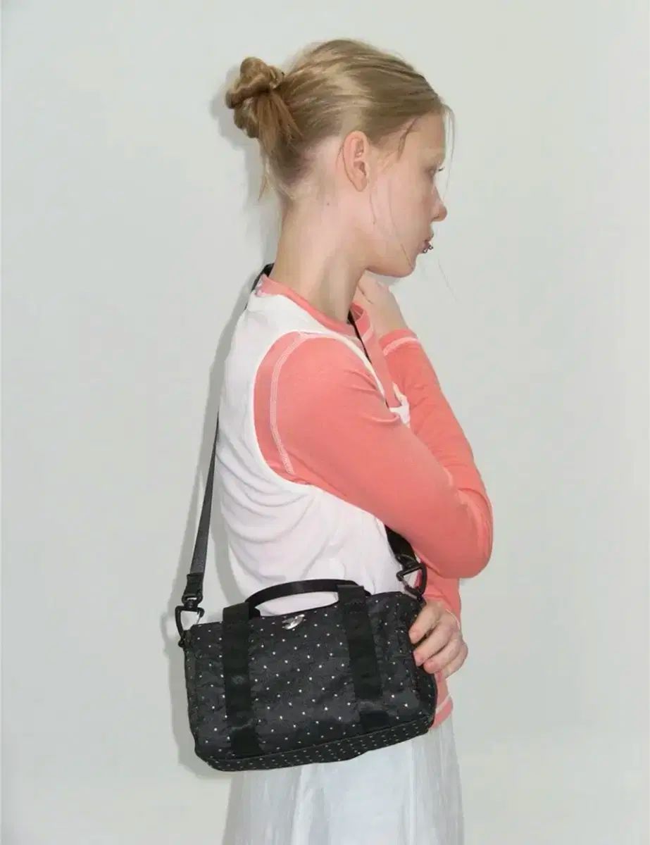 レディース カルバン クライン mini duffle bag star black