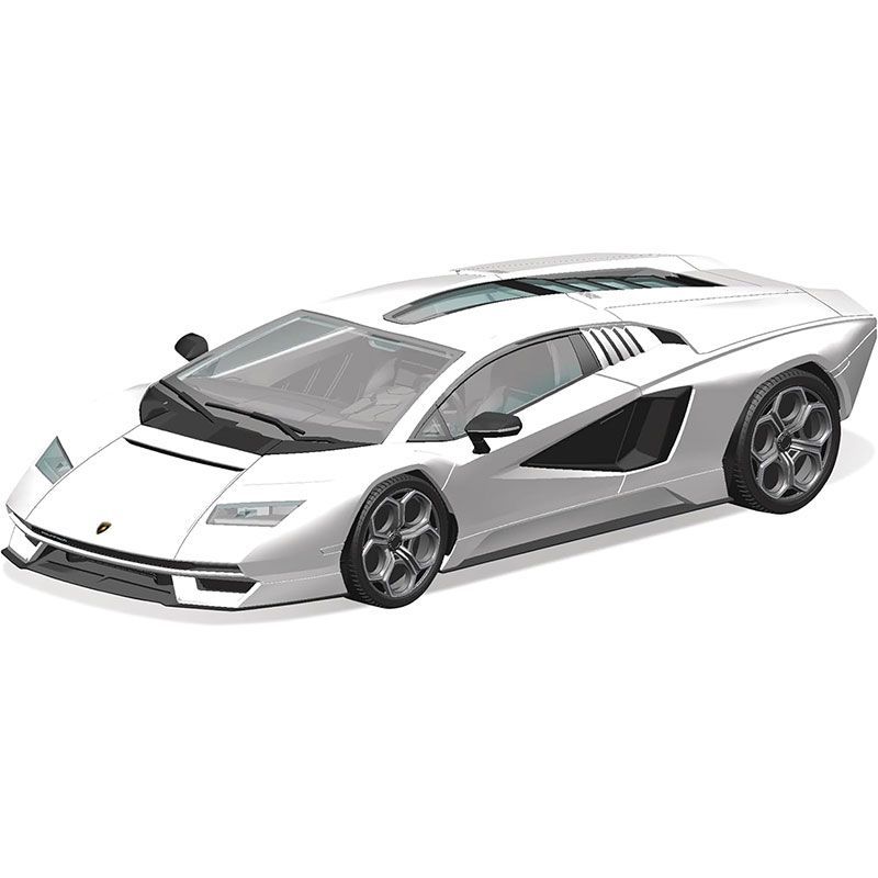 アオシマ 1/24 プラモデル ランボルギーニ カウンタック プロトタイプ再現 アオシマ プラモデル 1/32 ザ・スナップキット No.19-A