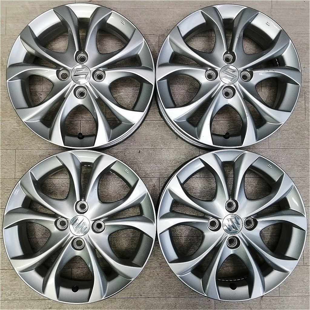 中古アルミ14x4.5スズキ純正4本セット 激安 中古 4本セット】 スズキ ワゴンR MH22S 純正 アルミ