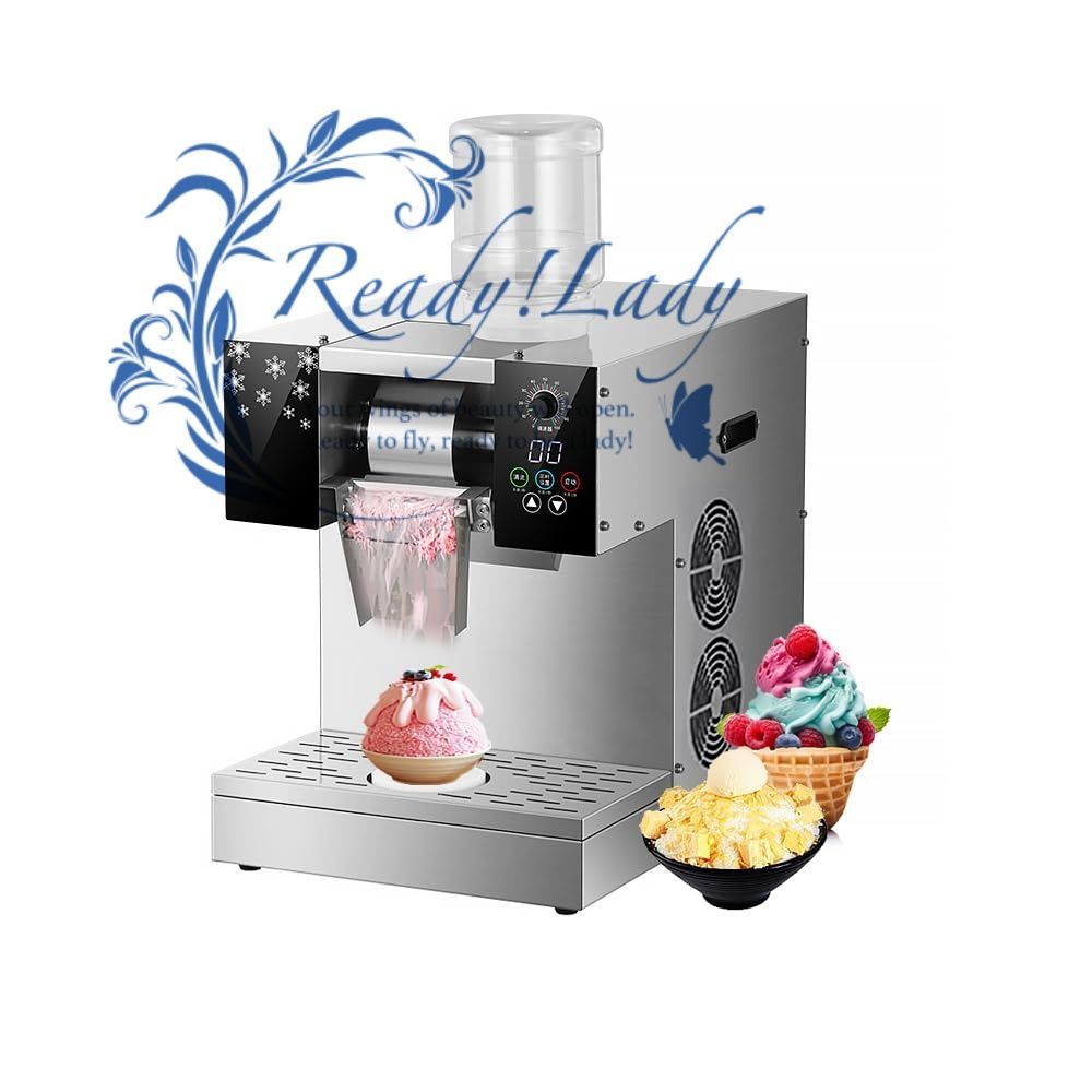 Rosoy スノーフレーク製氷機 ブラック Rosoy スラッシュマシン スノーフレーク製氷機 雪融解機 高速製氷機