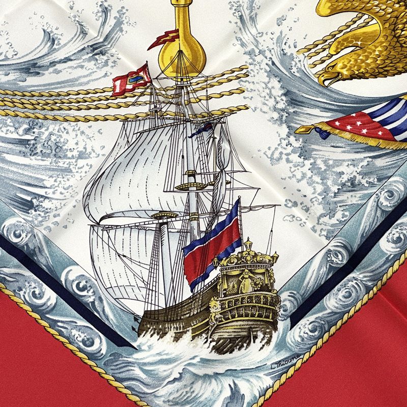 エルメス HERMES スカーフ カレ90 vive le vent 風よ吹け