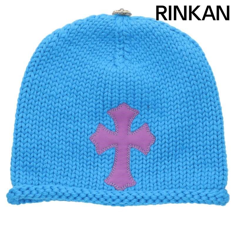 クロムハーツ BEANIE CASH クロスパッチ付きカシミアビーニー帽子 メンズ