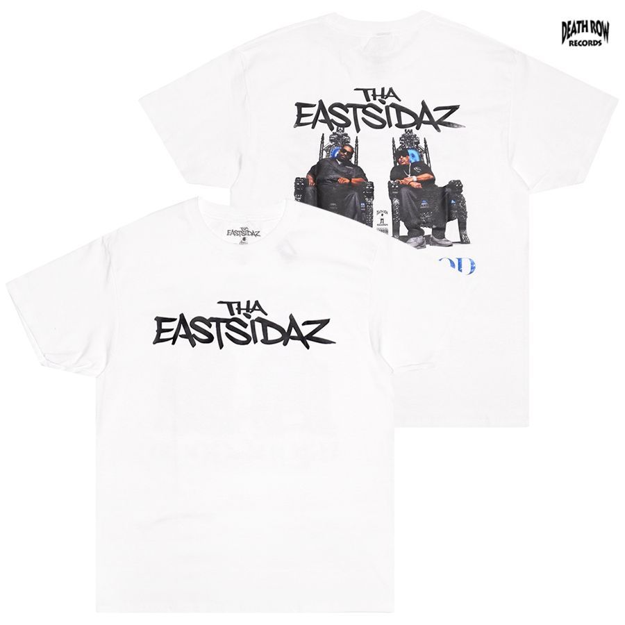 DEATH ROW RECORDS Tシャツ Lサイズ DEATH ROW RECORDS / WASHED HEAVY WEIGHT T-SHIRT【WHITE
