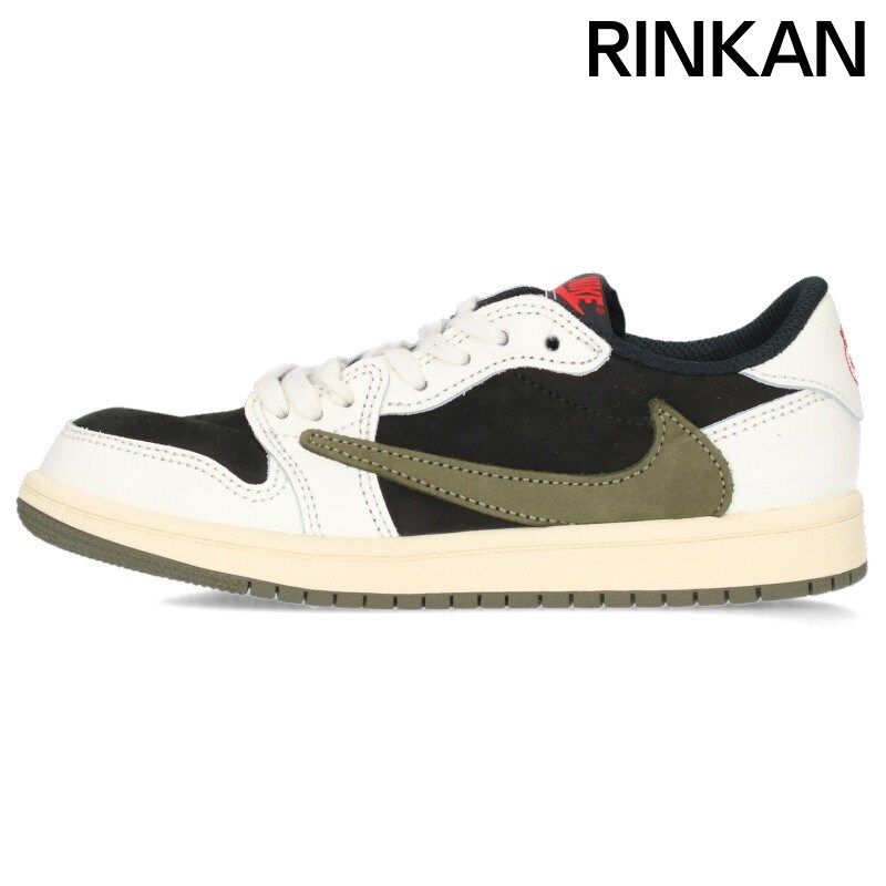 ナイキ ×トラヴィススコット Travis Scott  JORDAN 1 LOW OG SP PS DZ5909-106 ジョーダン1ローオリーブスニーカー メンズ 17cm 【2/27～3/18 タイムセール】
