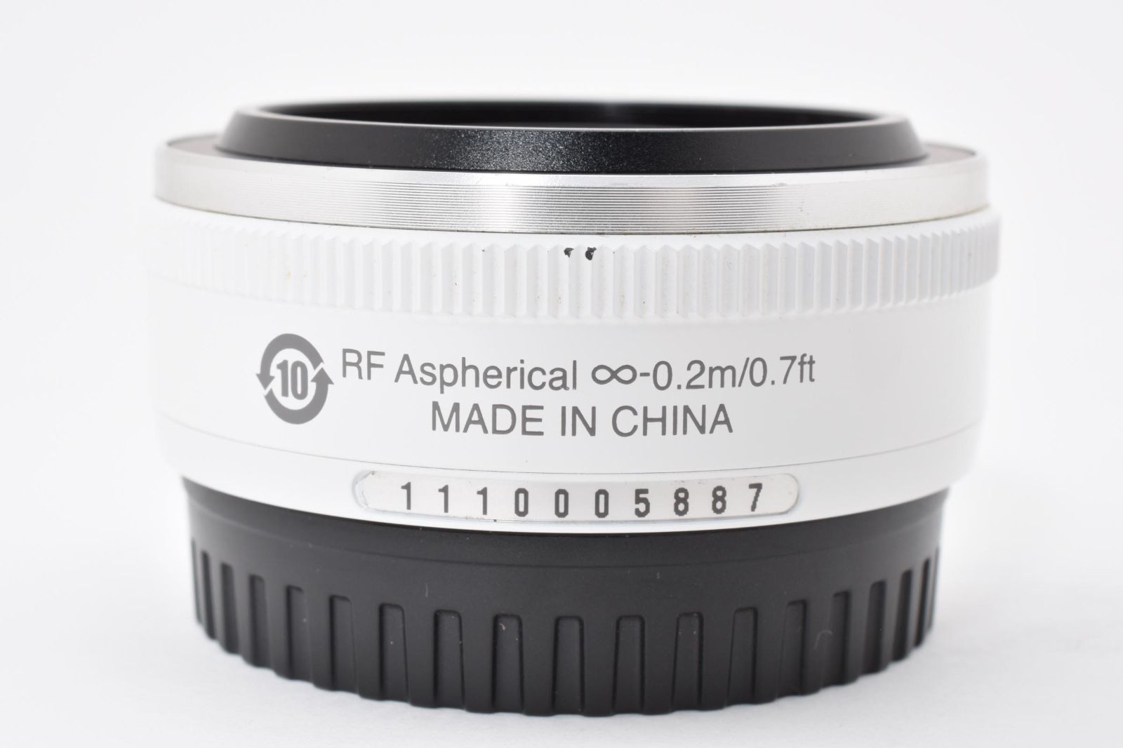 ニコン Nikon 1 NIKKOR 10mm F2.8 ホワイト ☆前後キャップ付属 LL38