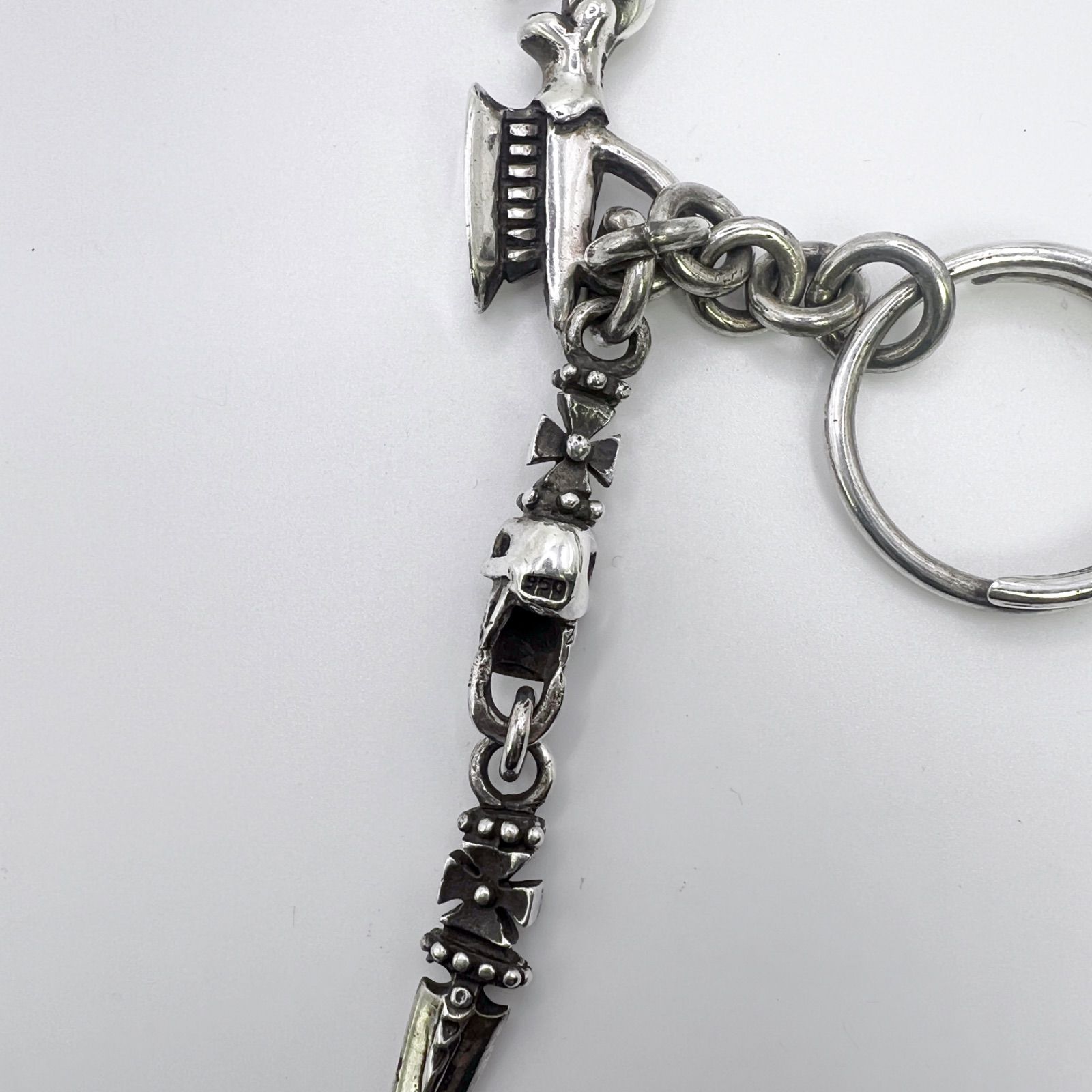 かじシルバー彫刻ペンダント ＋キーホルダー　＋　シグネットリング2点 かじシルバー彫刻ペンダント ＋キーホルダー ＋ シグネット