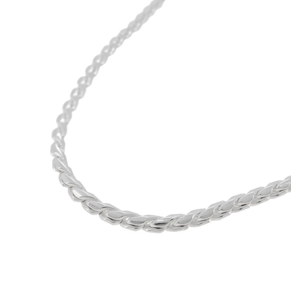 新宿銀の蔵 スエッジ ロープ デザイン シルバー チェーン 長さ45cm 