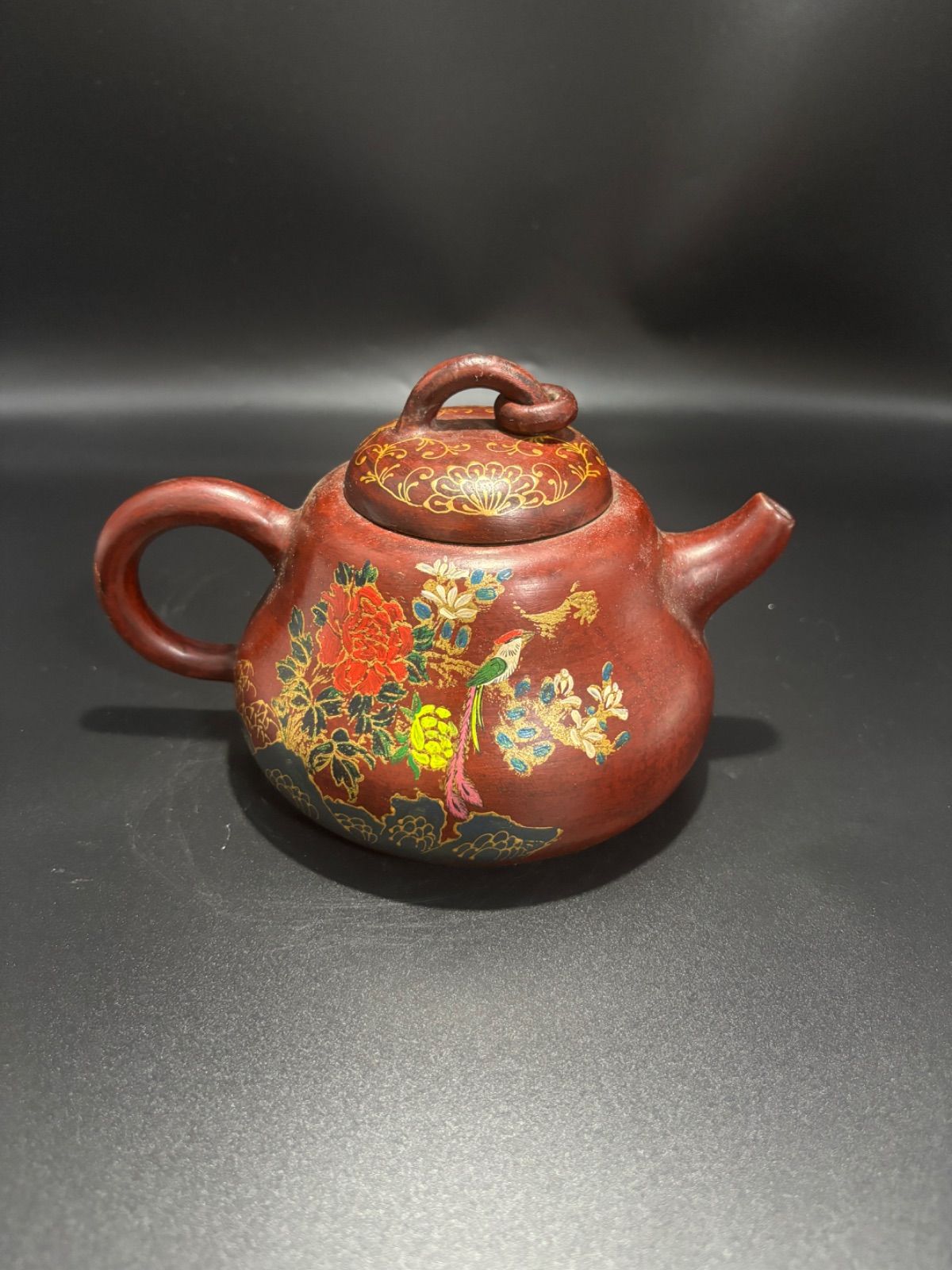 ♦中国 宜興窯 紫泥茶壺 茶器 茶道具 美術品 工芸品 コレクション 骨董品 紫砂壷 宜興紫砂 朱泥 本物 中國 急須 煎茶道具 中国古美術 茶壷