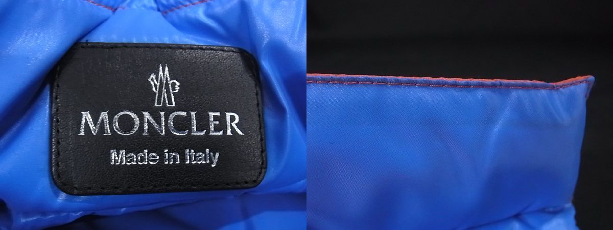 □極美品□ MONCLER モンクレール ナイロン クラッチバッグ セカンド 