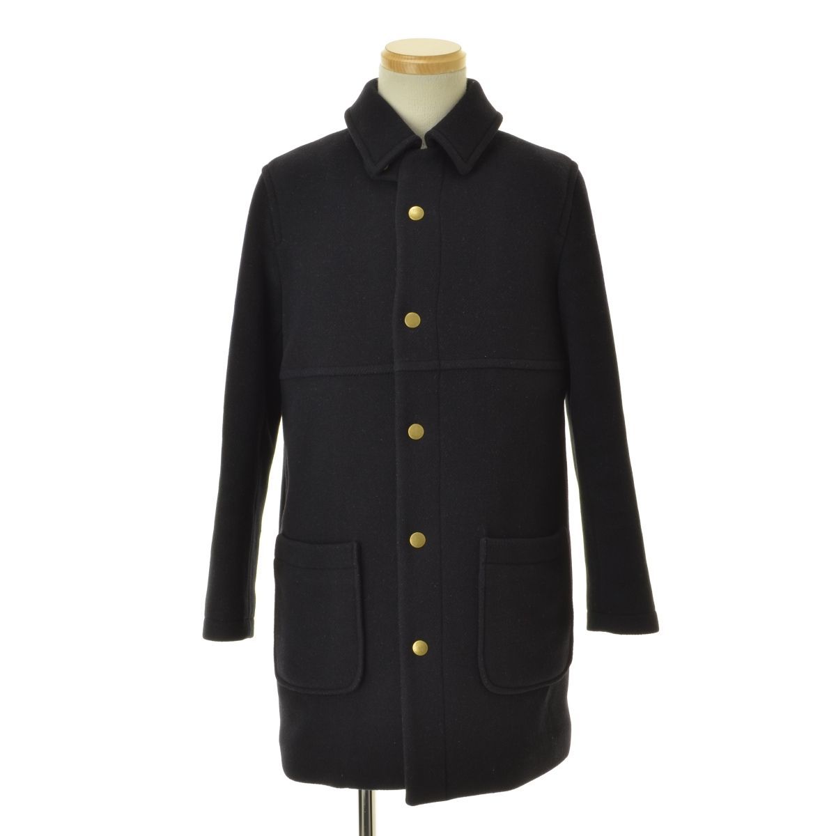 APC】フード付中綿メルトンウールコート - メルカリ
