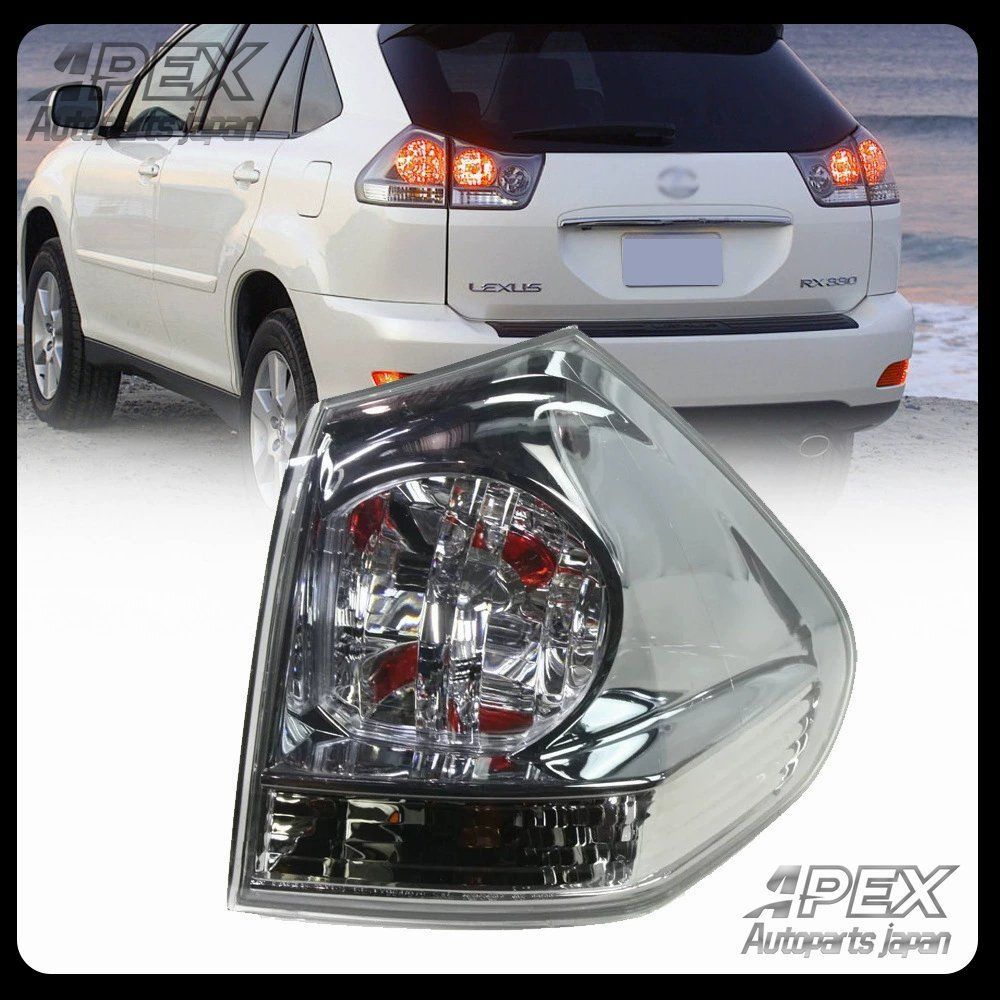 レクサス 2003-2008年式 RX300 330 350 リアテールランプ 左右 バックアップライトカバー ブレーキランプカバー 外側テールランプ