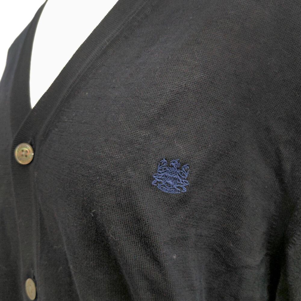 【Aquascutum】アクアスキュータム（8）カーディガン トップス 刺繍 Aquascutum #anc アクアスキュータム カーディガン 8 紺 ニット