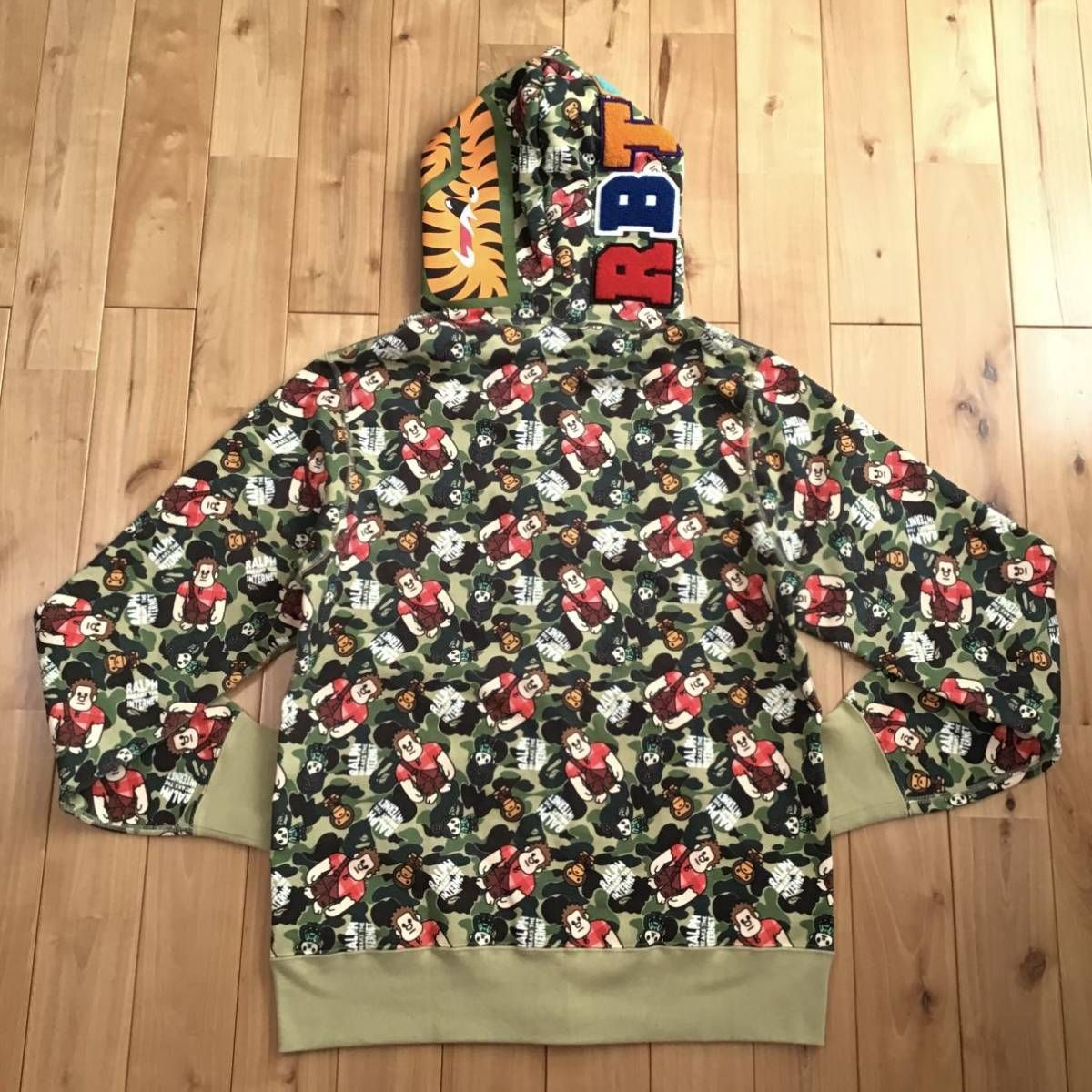 ☆美品☆ ディズニー × BAPE シュガーラッシュ シャーク パーカー L