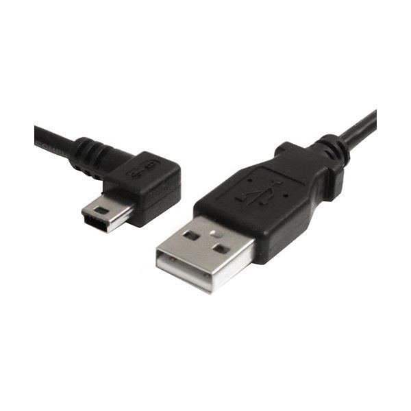 まとめ StarTech.com ミニUSB変換ケーブル miniUSB左向きL型 91cm USB A オス -USB mini-B オス ブラック USB2HABM3LA 1本 ×10セット