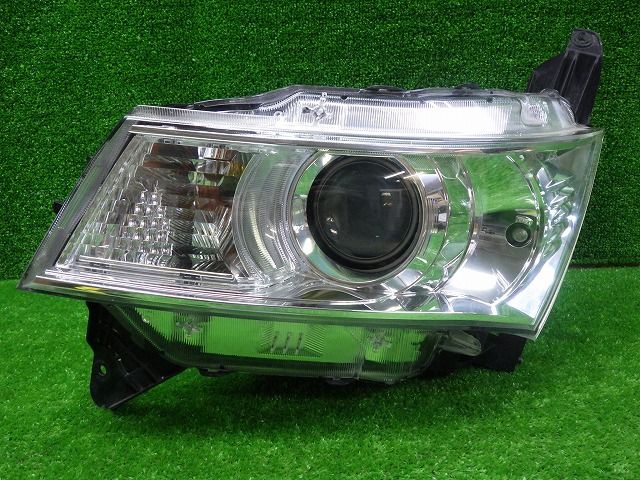 コーティング加工済 綺麗 ML21S ルークス ハイウェイスター 左ヘッドライト HID レベ付 100-59207 A 241220109