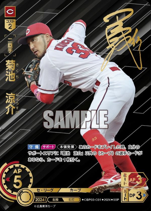 最安値，送料無料 状態B 菊池 涼介 SSP CBP03-C01 ドリームオーダー ドリオ その他