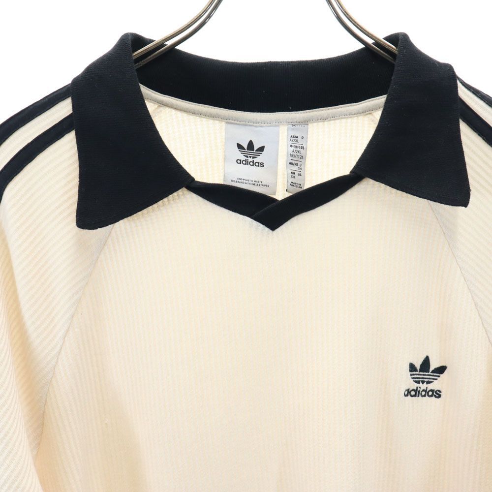アディダス トレフォイルロゴ 半袖 ワッフル ポロシャツ 3XL