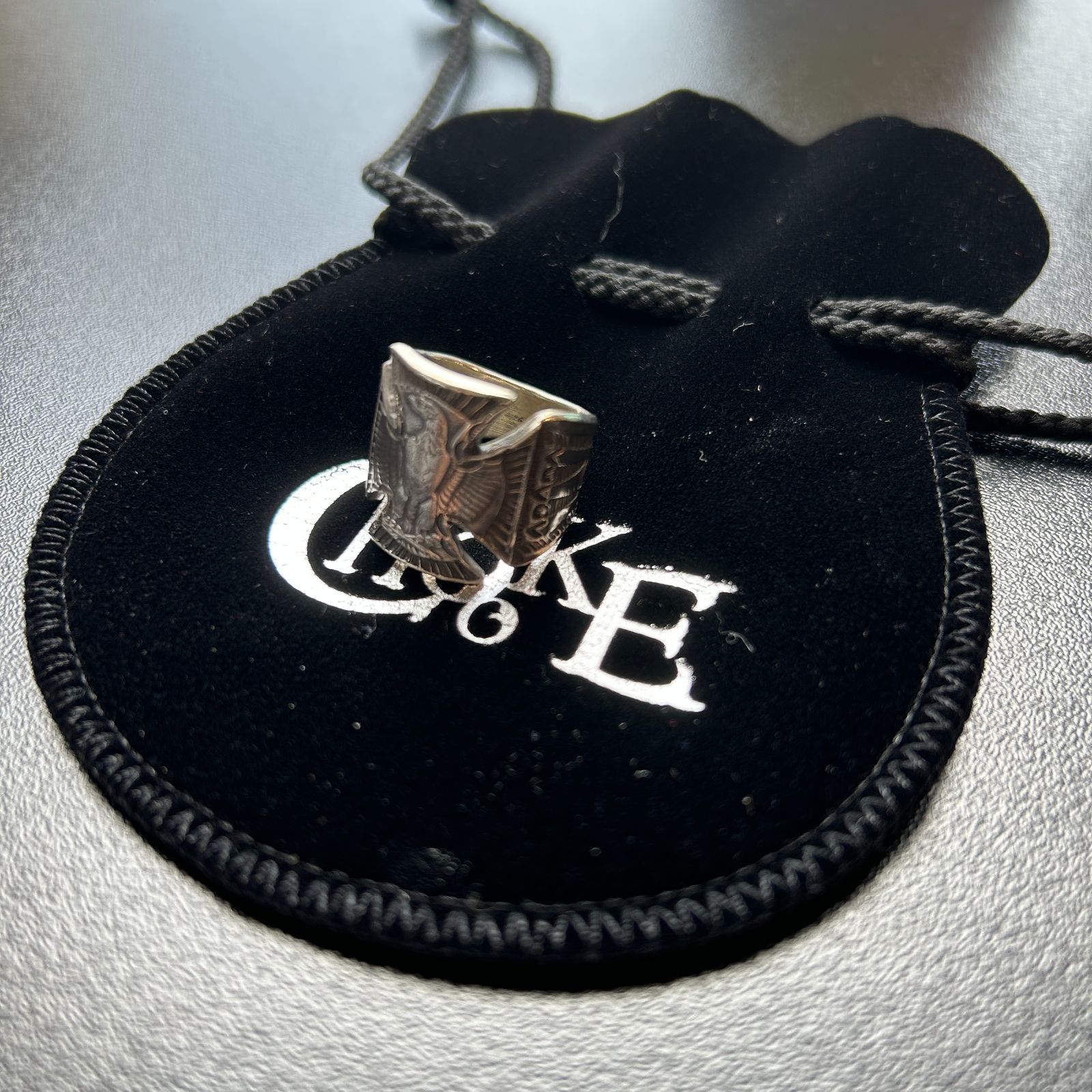 CHOOKE × B.W.G.】 EAGLE IRONCROSS RING リング 指輪 17号 シルバー