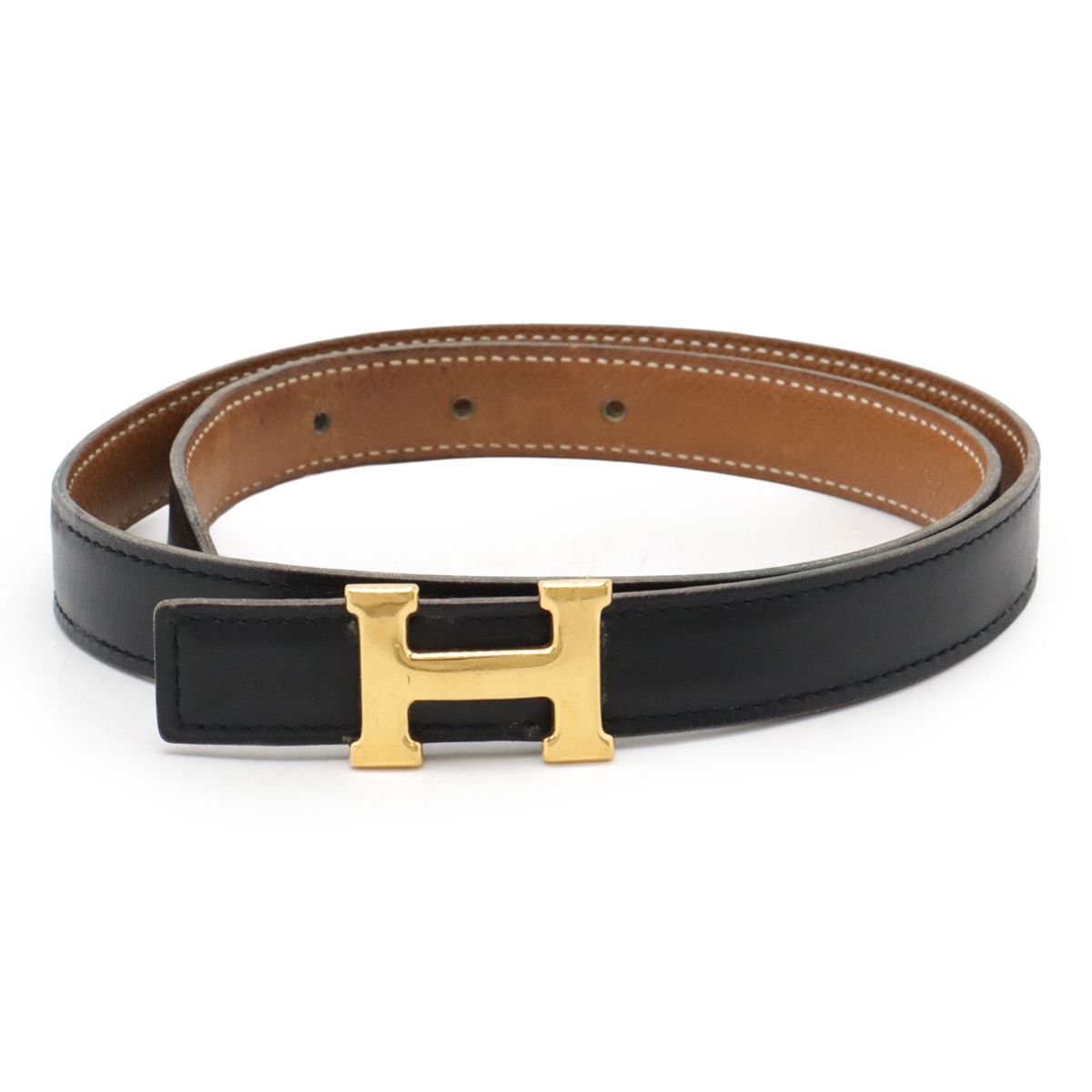 ⭐️美品⭐️ エルメス リフトH レザー ベルト 65 ブラウン ブラック ⭐️美品⭐️ エルメス リフトH レザー ベルト 65 ブラウン ブラック
