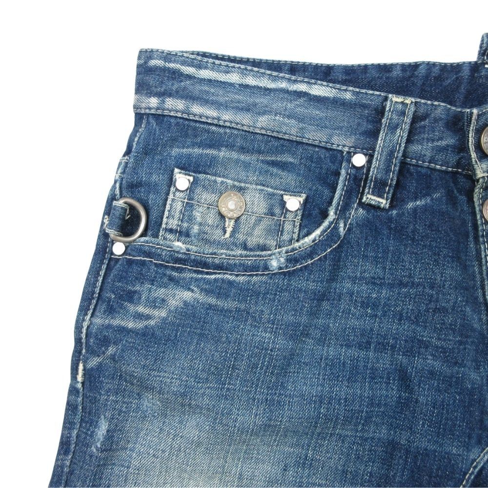 ディースクエアード　デニムショートパンツ　インディゴ　48 DSQUARED2 美品 ディースクエアード デニム ショートパンツ
