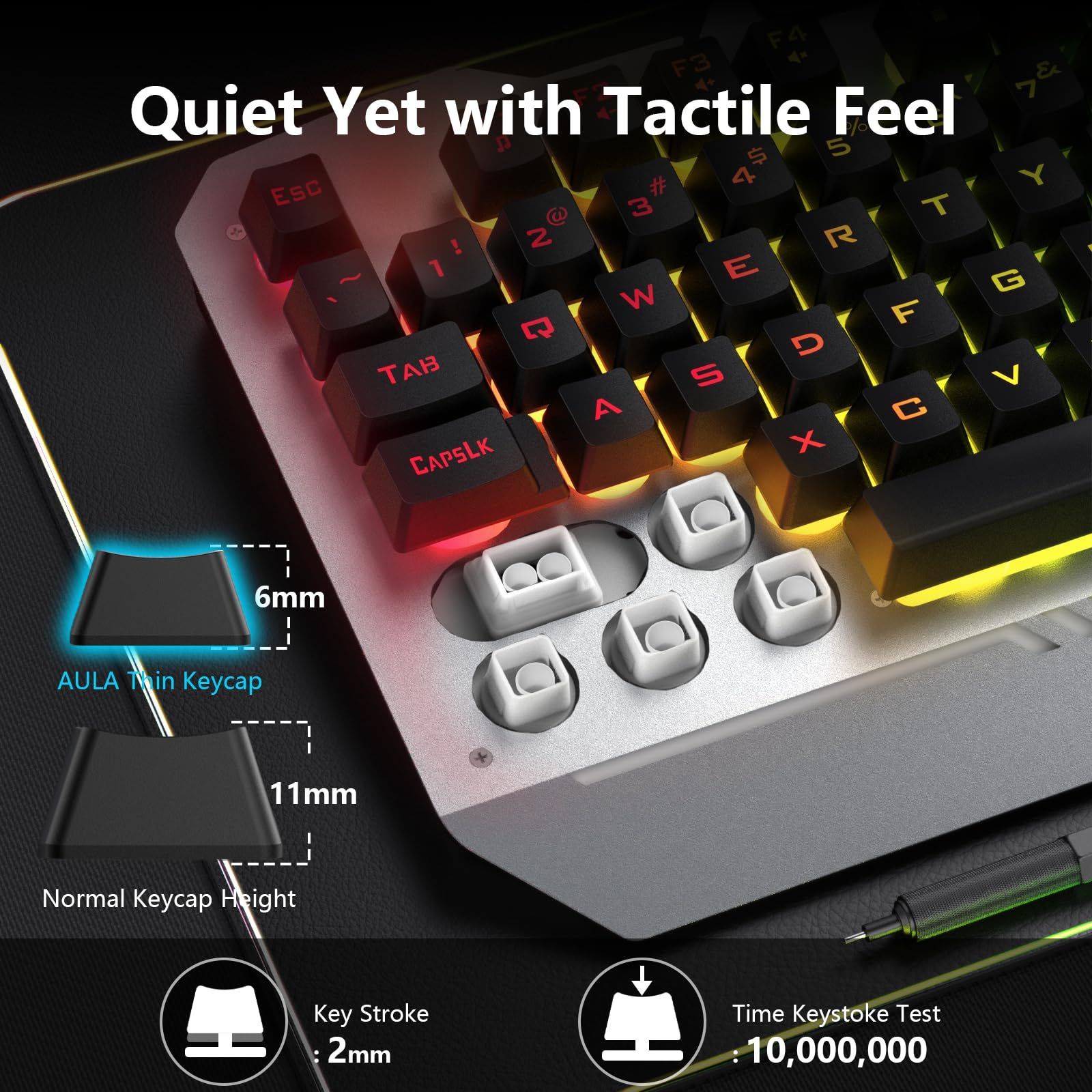 特価商品】AULA ゲーミングキーボードとマウスのコンボ RGB バックライト付きコンピューターキーボードとゲーミングマウス  有線ゲーミングキーボードセット Windows PCゲーマー向け - メルカリ