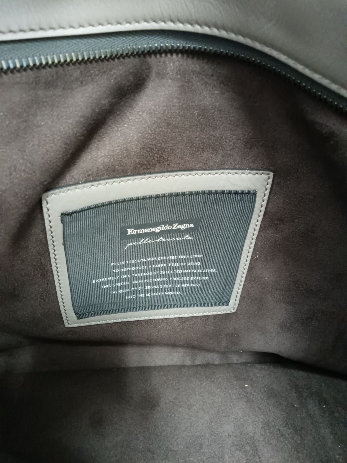 Ermenegildo Zegna グレー トートバッグ ZEGNA（ゼニア） エルメネジルドゼニア 美品 メンズ トートバッグ