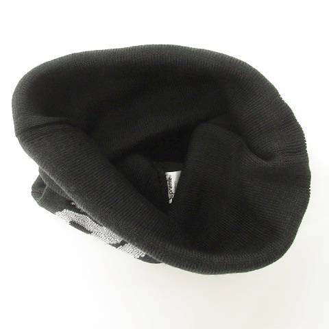 ☆1522_3 美品 Supreme 23FW ビッグロゴ ビーニー ブラック