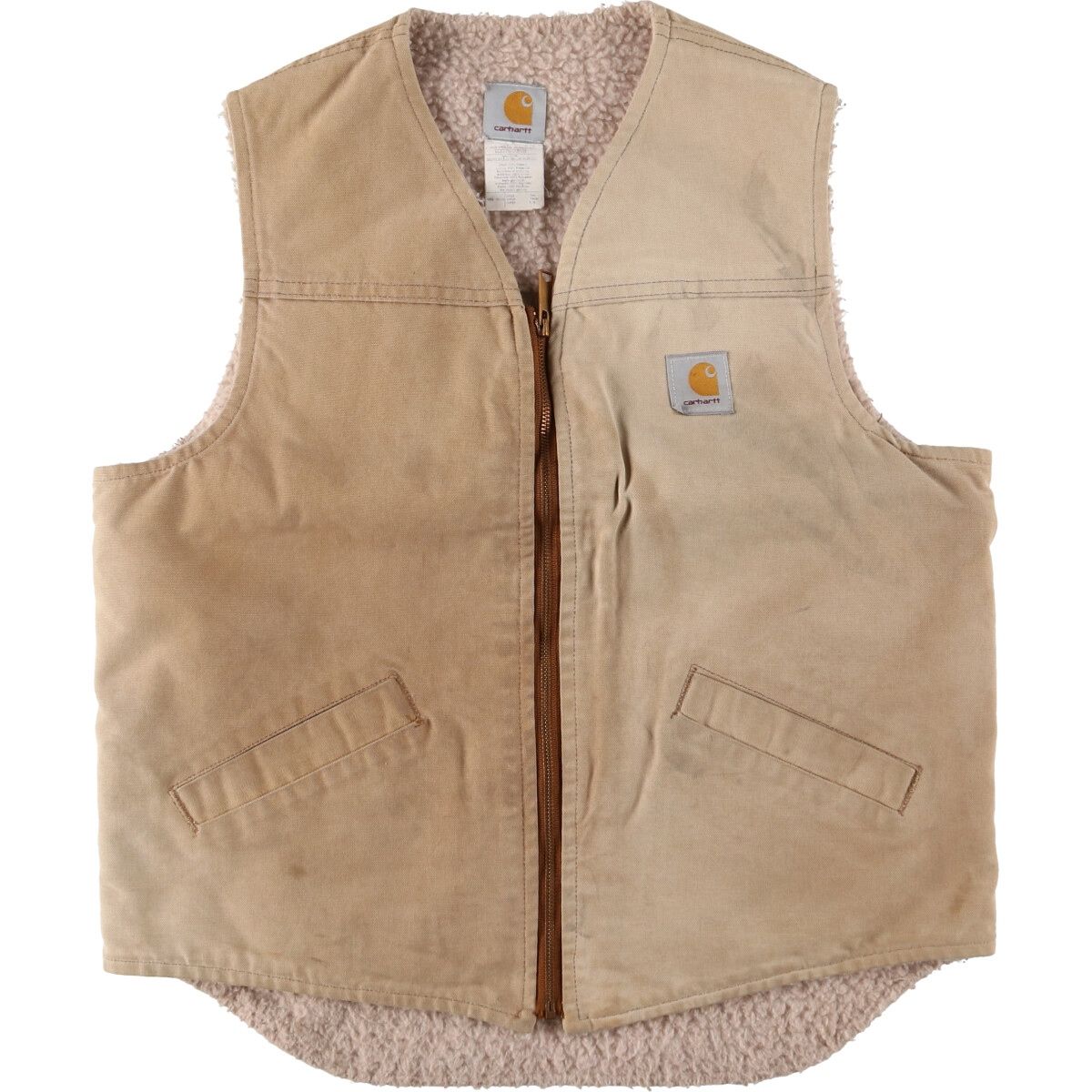 古着 カーハート Carhartt ダックベスト USA製 メンズL相当/evb007685