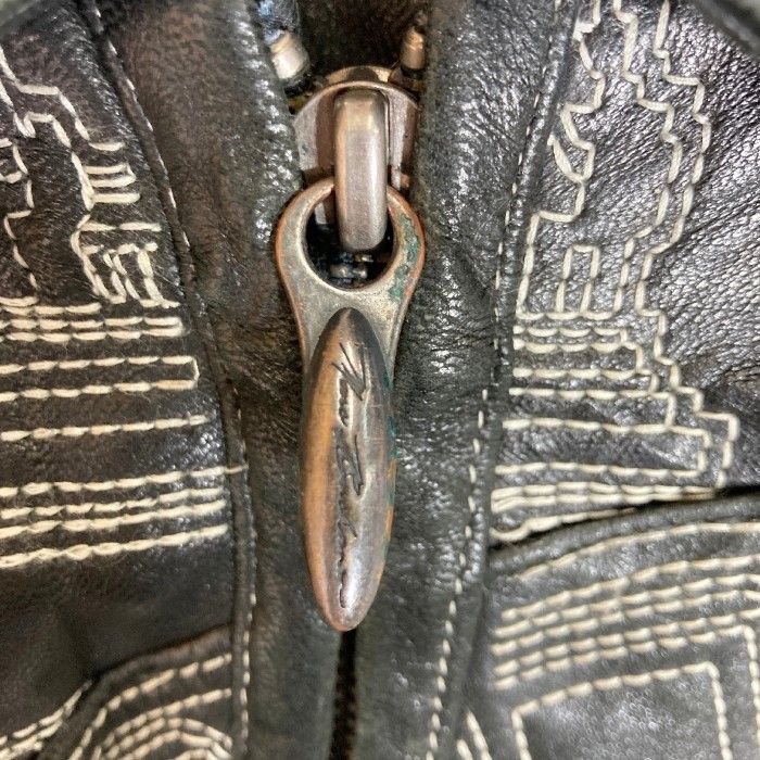 ☆MARC BUCHANAN マークブキャナン PELLE PELLE ペレペレ 刺繍レザー