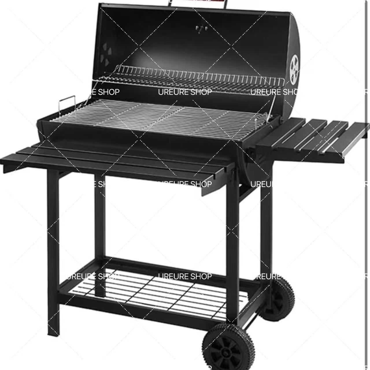 バーベキュー コンロ グリル 炭火焼き中型BBQグリル115x69x126cm