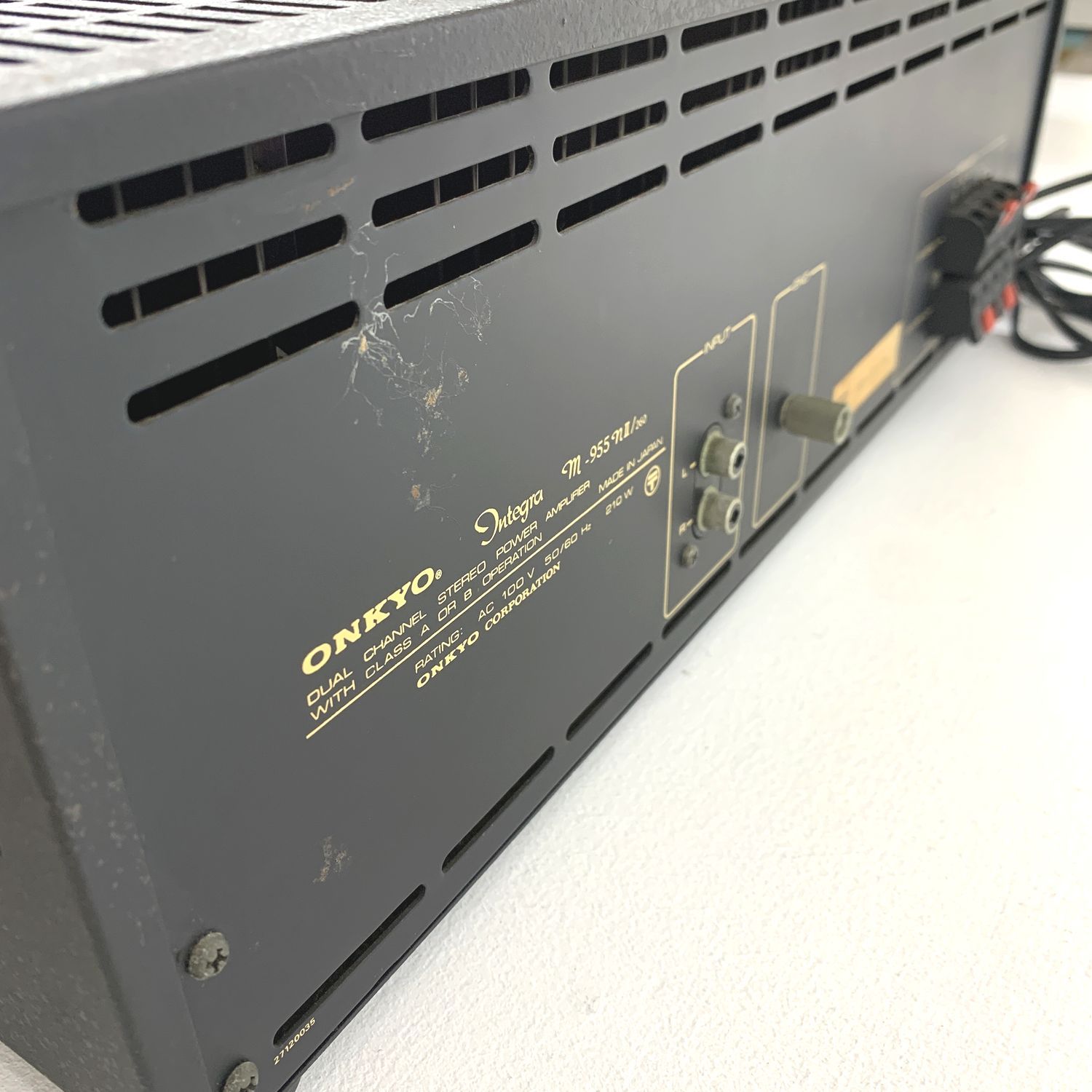 ☆加古川物流】【ジャンク品】ONKYO Integra ステレオパワーアンプ m