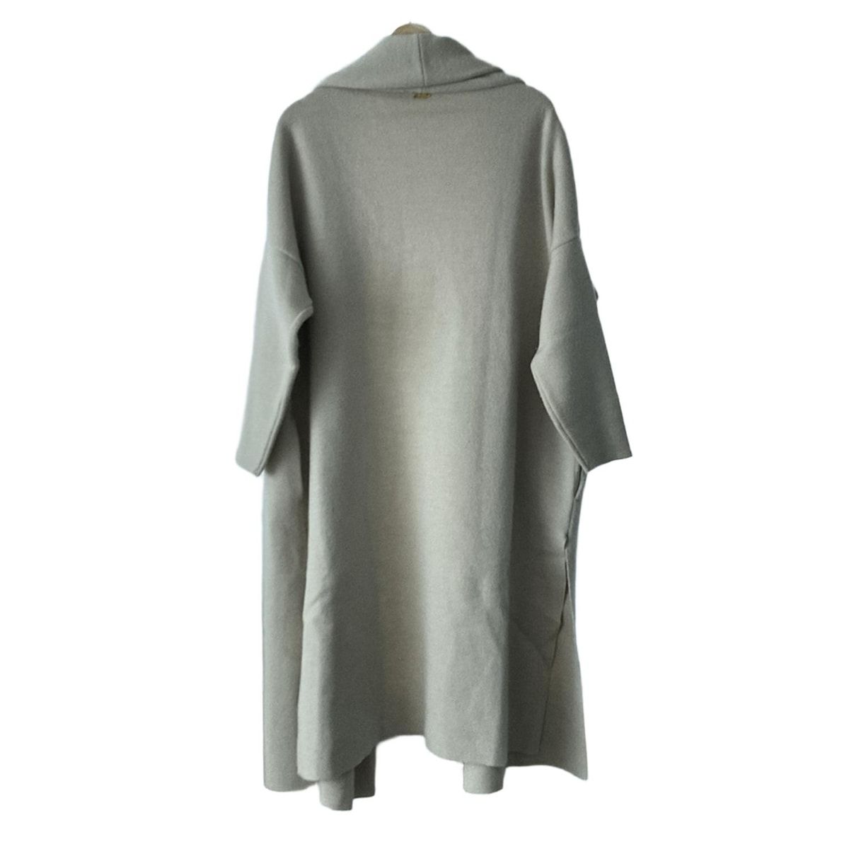 MUSE de DEUXIEME CLASSE ミューズデドゥーズィエムクラス コート レディース - ベージュ 長袖 ニット 秋 冬