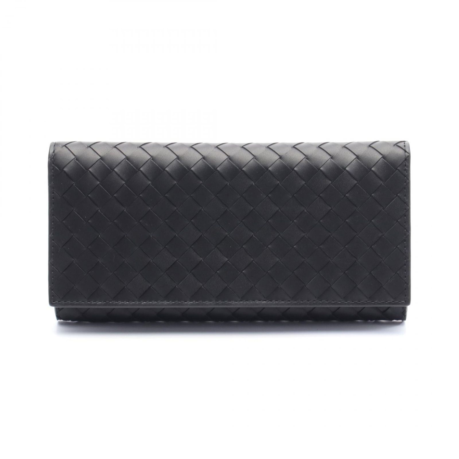ボッテガヴェネタ BOTTEGA VENETA 札入れ イントレチャート 120697V47W11000 ブラック レザー 長財布 メンズ