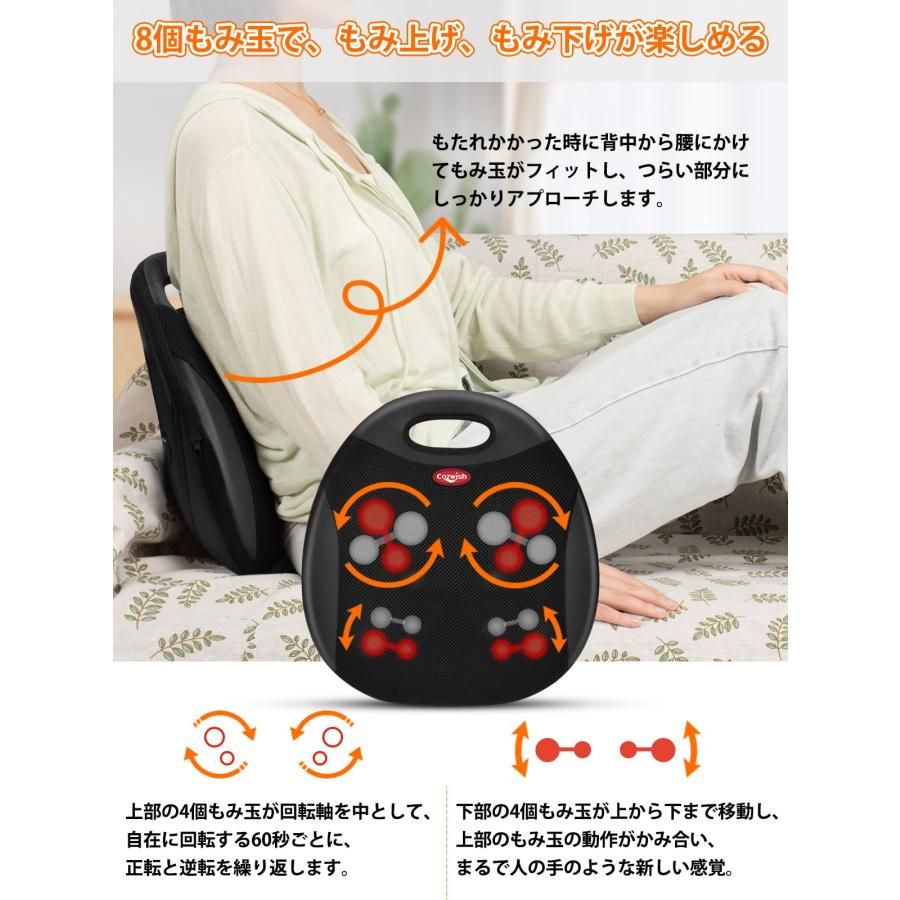 背中マッサージ
