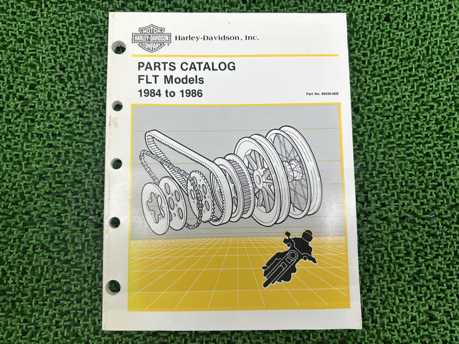 FLT パーツリスト 英語版 ハーレー 正規 バイク 整備書 1984-1986年FLTモデル ツーリング 車検 パーツカタログ 整備書 Dx