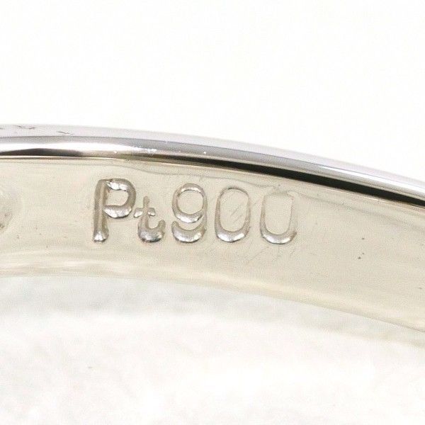 PT900 リング ring 指輪 9号 パール 真珠 約8mm ダイヤ 0.04 総重量約4.0g FORTGASGNV_COM_BR