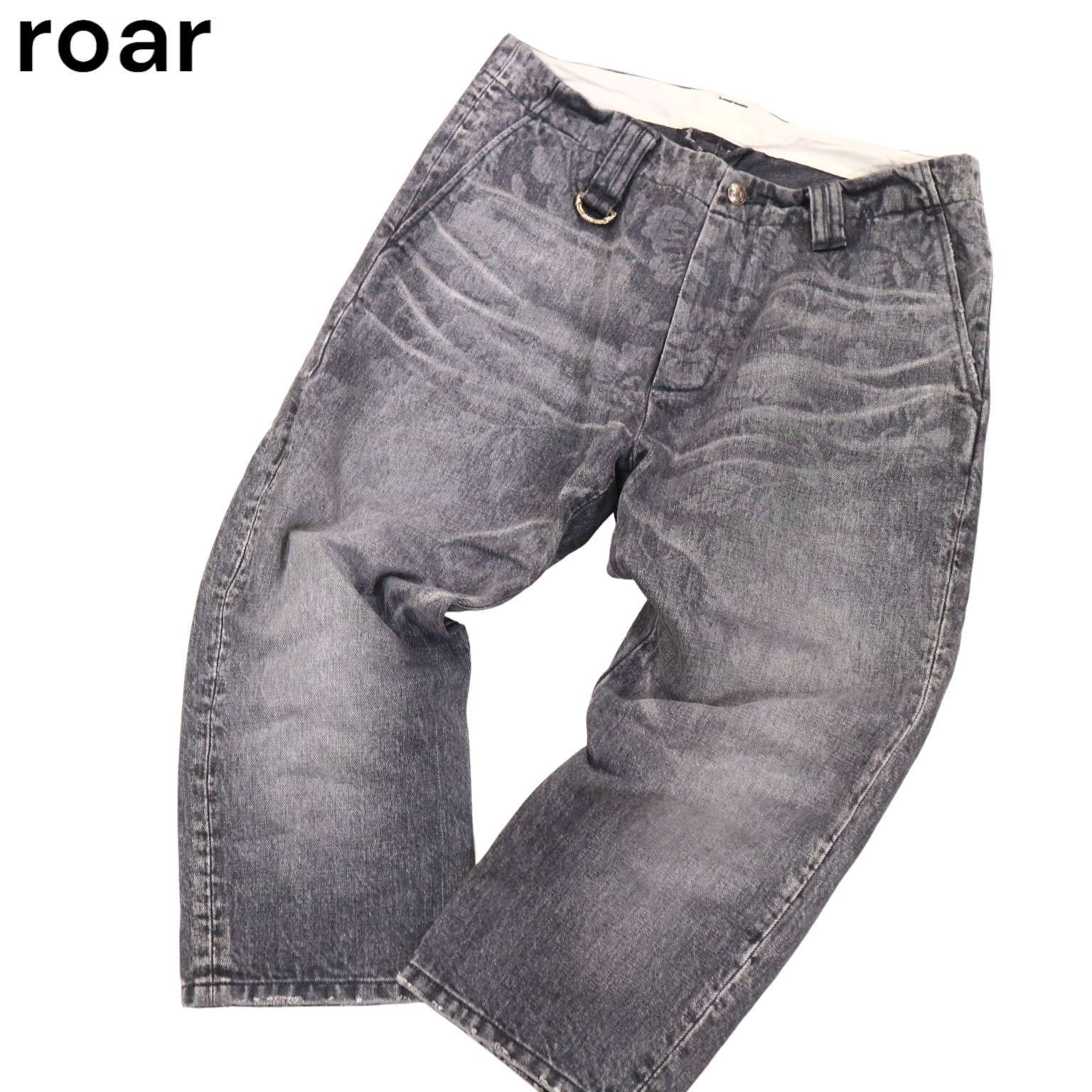 roar ロアー 春夏 USED加工☆ 花柄 フラワー プリント クロップド 