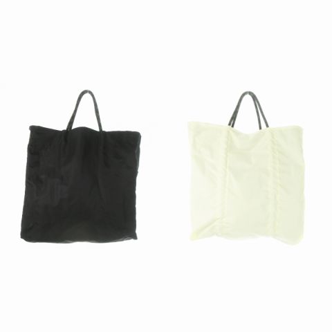 ノマディス NOMADIS トートバッグ リバーシブル ナイロン ロゴ 黒  