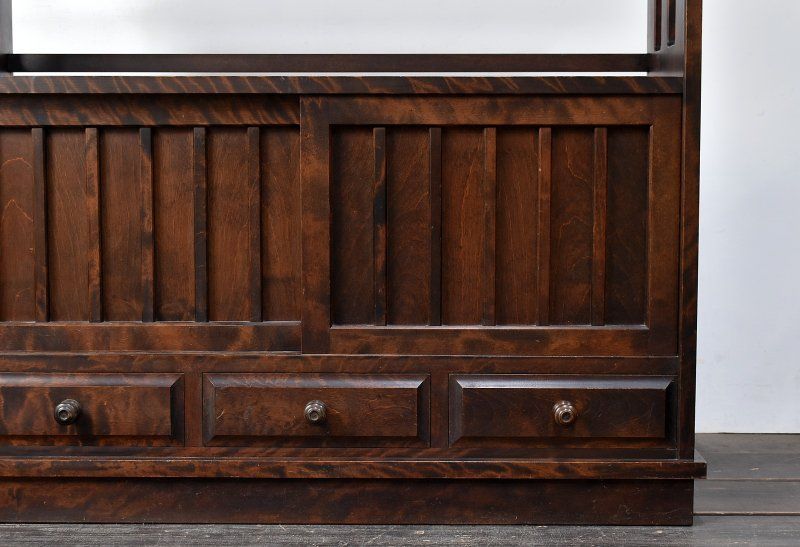 蔵C9063】北海道民芸家具 茶棚 サイドボード 飾棚 - メルカリ