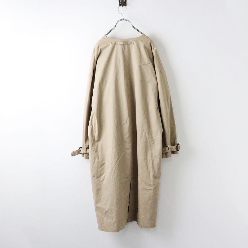 美品 リゼッタ LISETTE ポール コットンギャバ ノーカラーコクーン
