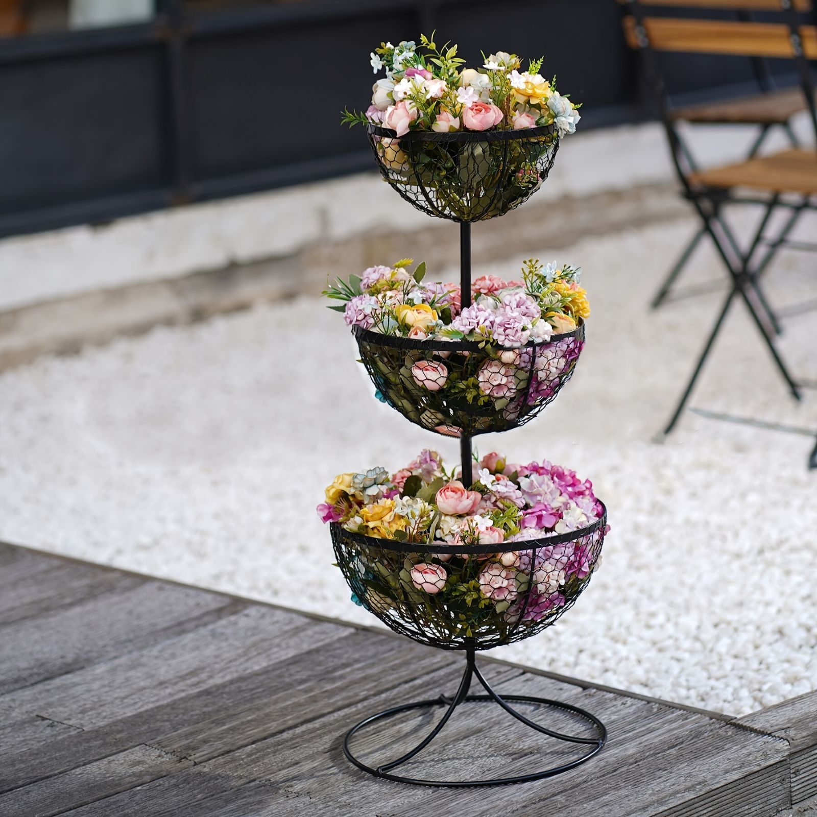 BASE WOOD DESIGN OD缶 ランタン 台座 花台 ポプラ×レジン⑦ BASE WOOD