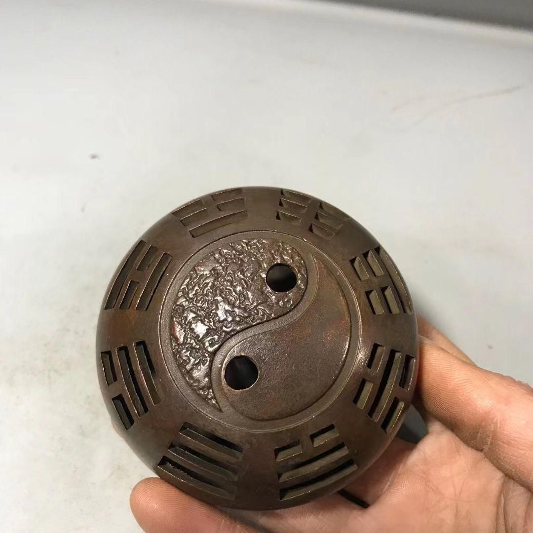 八卦炉 香炉 銅製 装飾品 工芸品 美術品 置物 - メルカリ