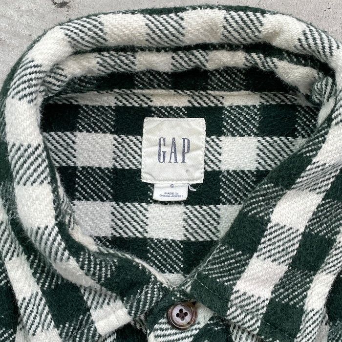 00年代 GAP オールドギャップ チェックシャツ ネルシャツ シェパード