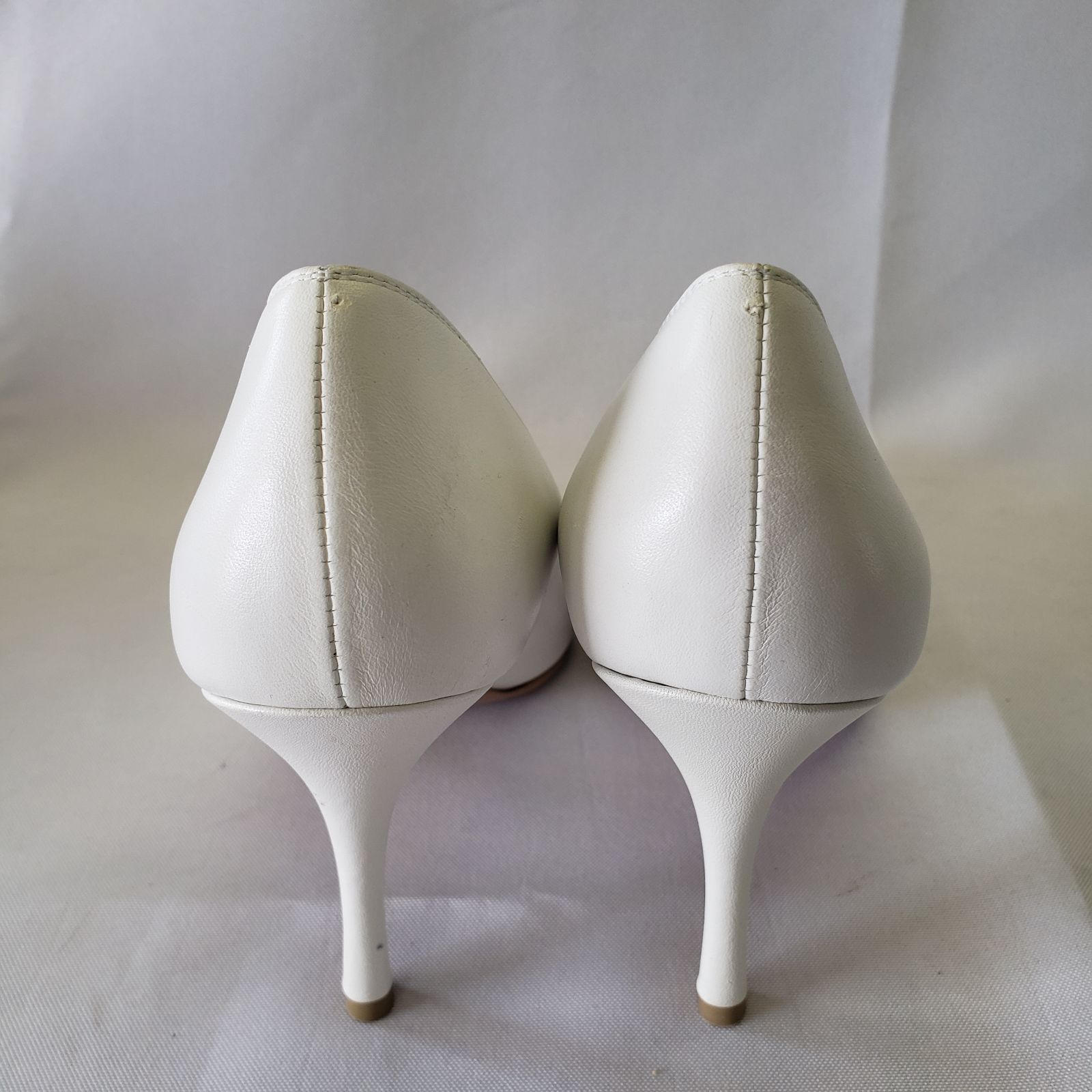 【美品】ピンヒール　パンプス　ウェディングドレスシューズ　銀座かねまつ 美品】ピンヒール パンプス ウェディングドレスシューズ 銀座