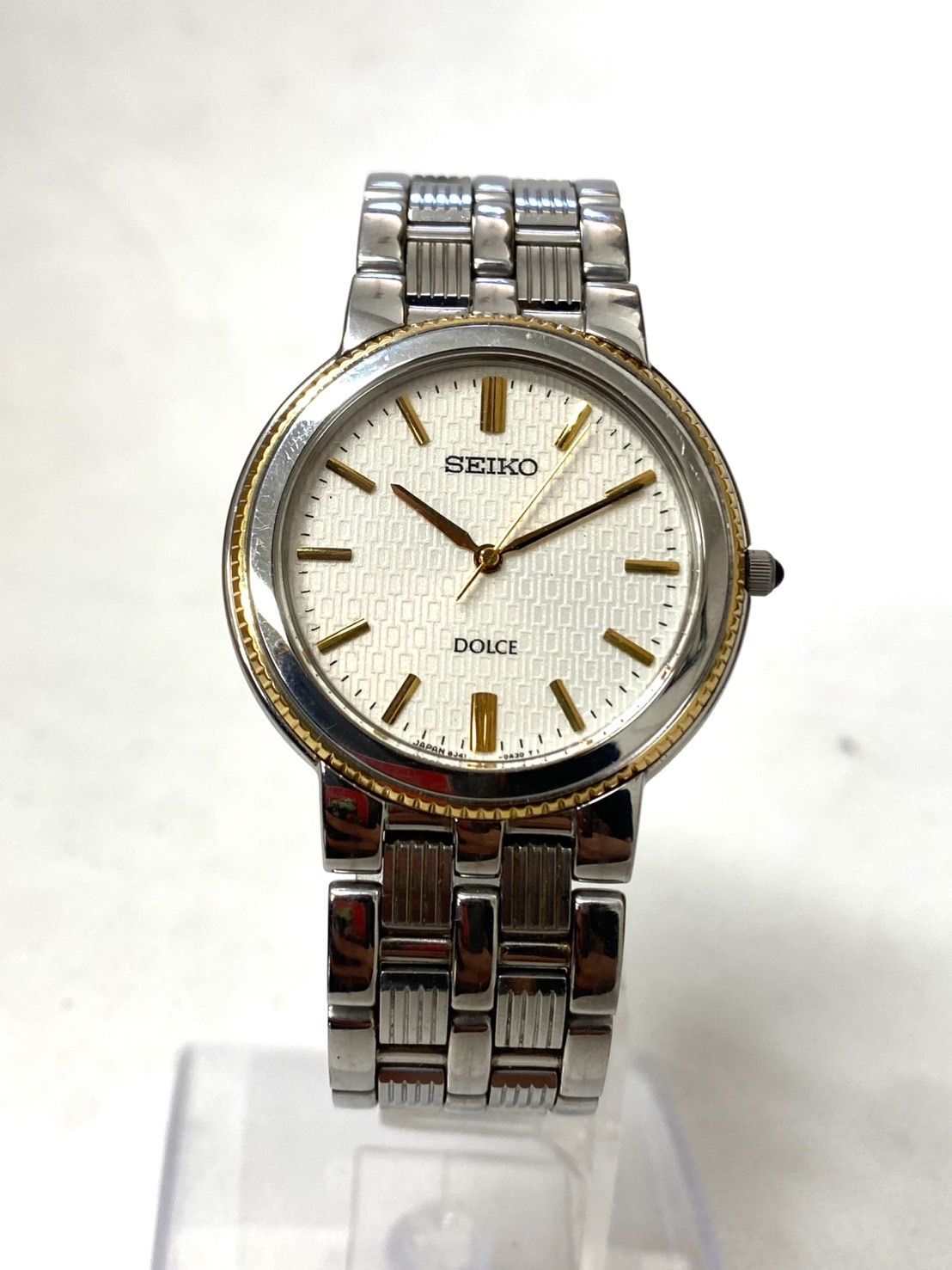 極美品 SEIKO セイコー DOLCE ドルチェ 腕時計 8J41-0A20 白文字