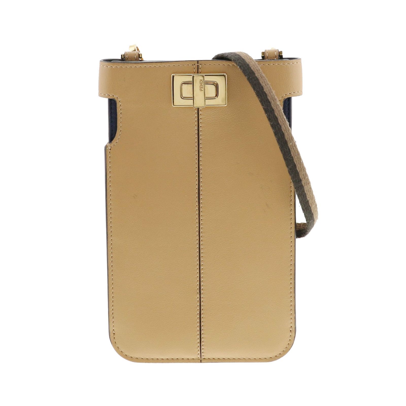 FENDI フェンディ ピーカブー ピーカフォン ショルダーバッグ スマホケース ゴールド金具 GOLD金具 8M0442 PAWNSHOPRiZ  パウンショップリズ RS - メルカリ