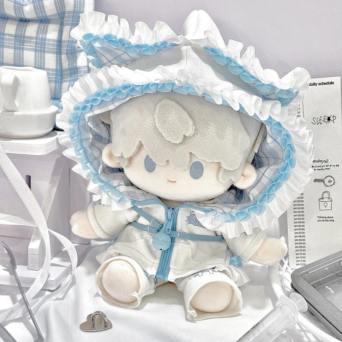 20cm ぬいぐるみ服 着せ替え 水色 猫天使 激かわ ぬい活 推し活 20cm ぬいぐるみ服 着せ替え 水色 猫天使 激かわ ぬい活 推し活